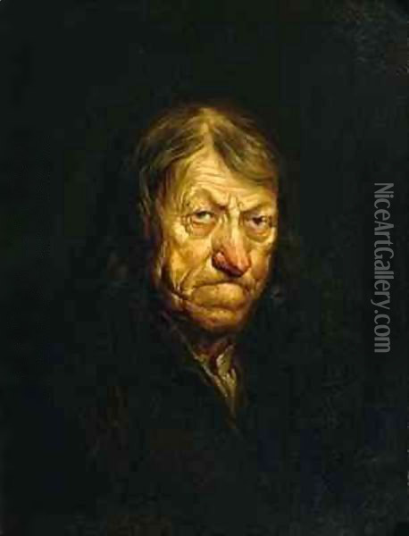 Old Tom Thumb Oil Painting - Thomas Barker of Bath