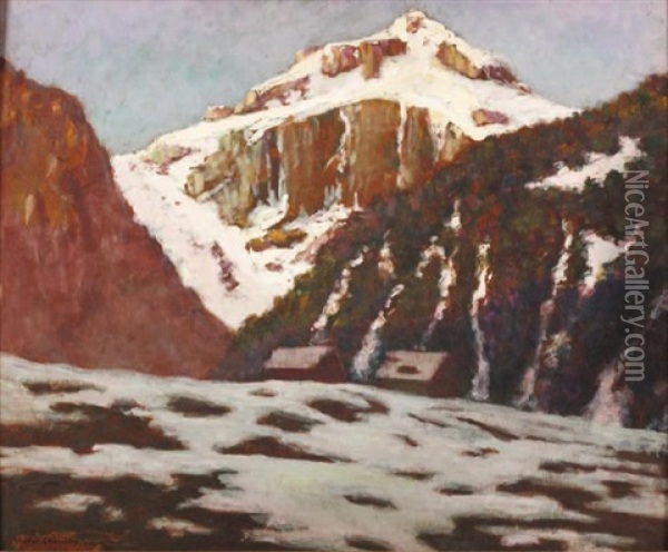 Montagne Oil Painting - Victor Charreton