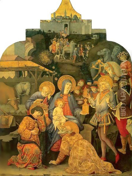 Adoration of the Magi Oil Painting - Benvenuto Di Giovanni Guasta