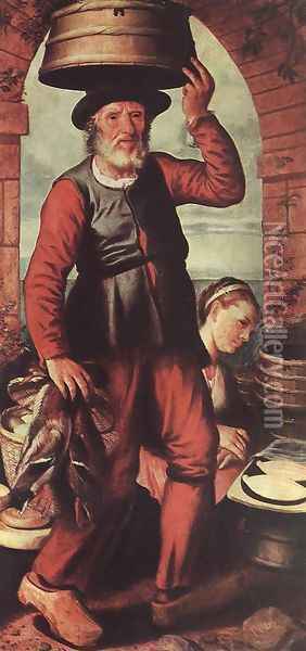 Market Scene 1561 Oil Painting - Pieter Aertsen