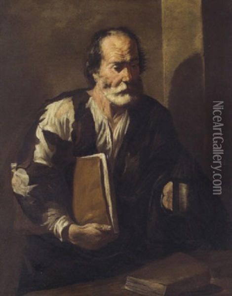 Diogene, Diogenes Oil Painting - Francesco Fracanzano