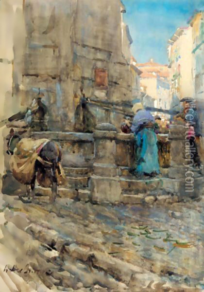 The Well Oil Painting - Walter Frederick Osborne