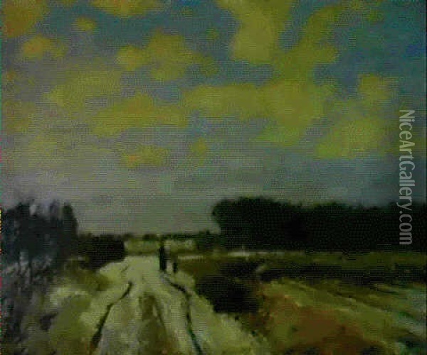 Landschaft Bei Worpswede Oil Painting - Hans am Ende