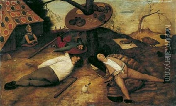 Le Pays De Cocagne Oil Painting - Pieter Bruegel the Elder