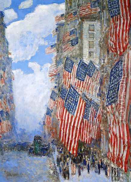 The Fourth of July, 1916 Oil Painting - Frederick Childe Hassam