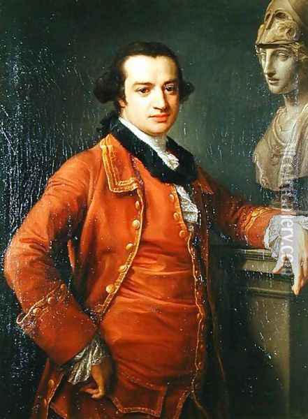 Portrait of John Monck 1764 Oil Painting - Pompeo Gerolamo Batoni