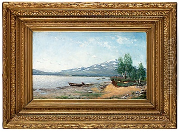 Storsnasen Sedd Fran Annsjon Oil Painting - Robert Karl Lundberg