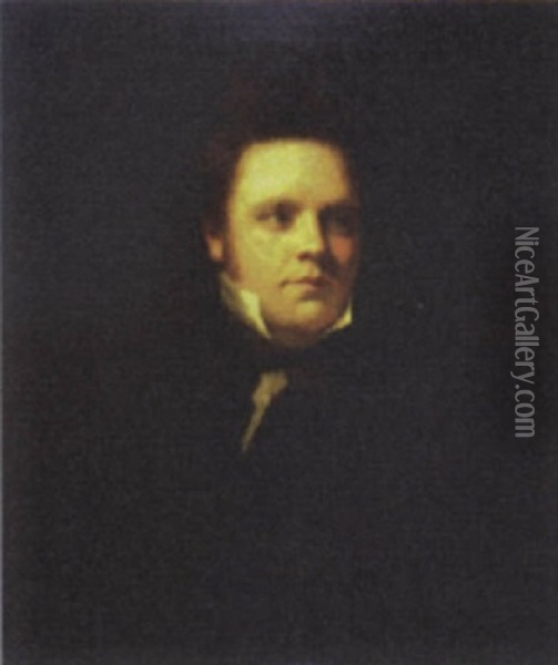Portrait Of Thomas Campbell Sculptor Of Edinburgh Oil Painting - John Watson Gordon