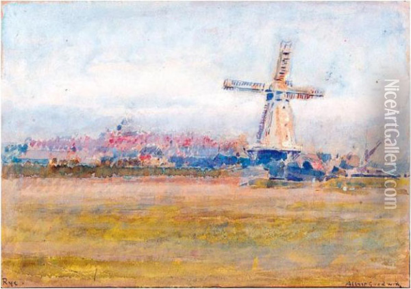 View Of Rye Oil Painting - Albert Goodwin