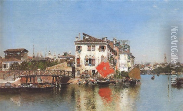 Vista De Venecia Oil Painting - Martin Rico y Ortega