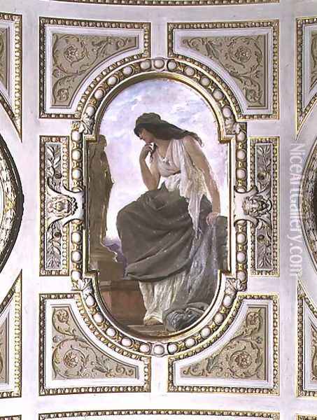 Allegorical figure of Mythology, 1890 Oil Painting - Franz Xaver Simm