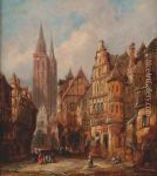 Nurenberg, Germany Oil Painting - Henry Thomas Schafer