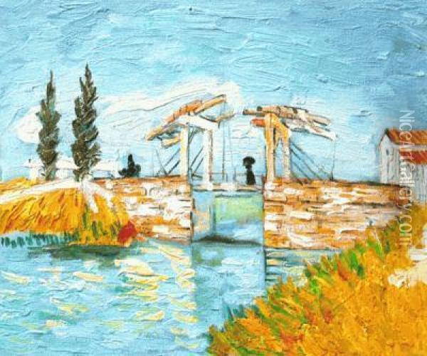 The Langlois Bridge Oil Painting - Vincent Van Gogh