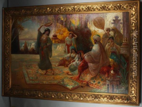 Orientalische Haremsszene Oil Painting - Stephan Sedlacek