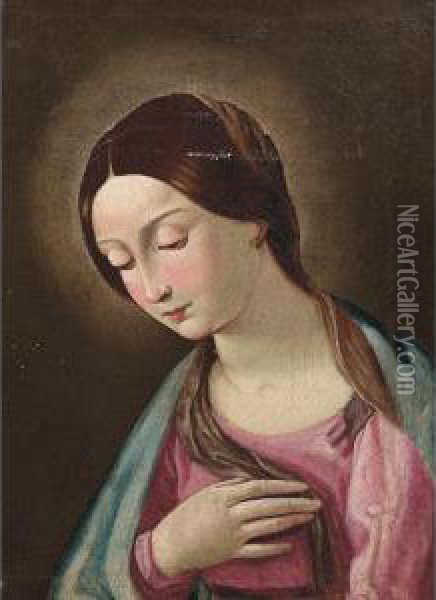 Vergine Maria Oil Painting - Francesco Giovanni Gessi