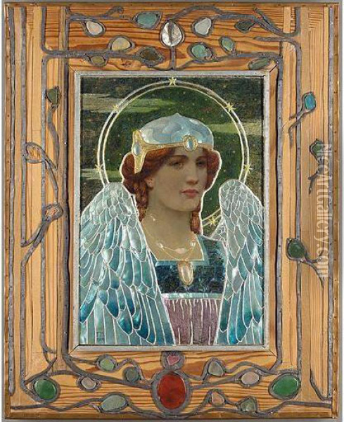 Angel Of Night Oil Painting - Frederick Marriott