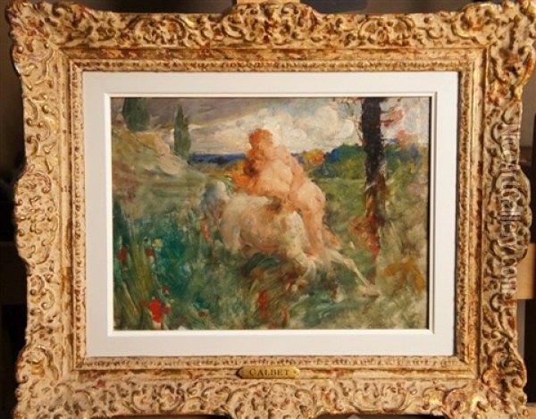 Scene Mythologique Oil Painting - Antoine Calbet