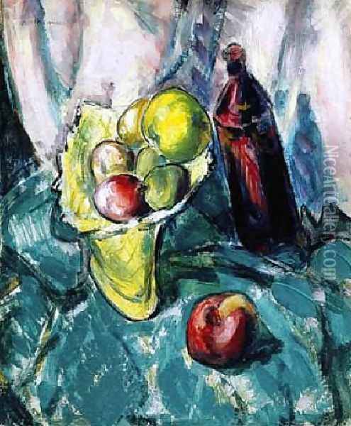Still Life With Compote Oil Painting - Alfred Henry Maurer