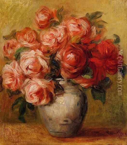 Still Life With Roses2 Oil Painting - Pierre Auguste Renoir