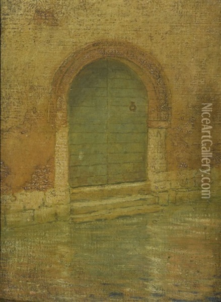 Goldoni's Door Oil Painting - Hermann Dudley Murphy