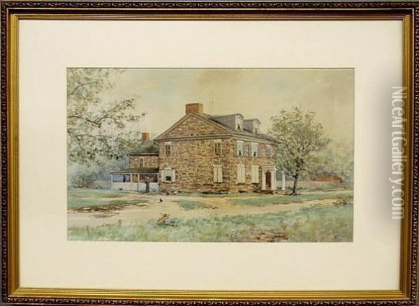 A Stone House Oil Painting - Frank F. English