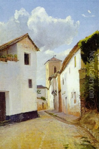 Gadeparti Fra Granada Oil Painting - Theodor Philipsen