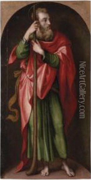 Saint James The Less Oil Painting - Marcello Venusti