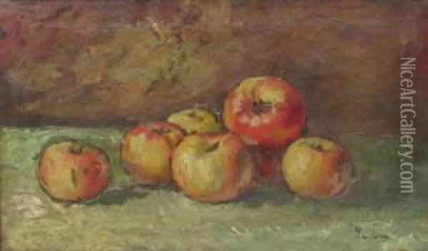 Apples Oil Painting - Stefan Luchian