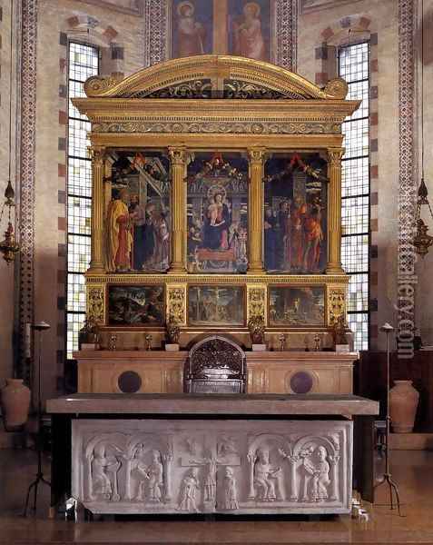 The San Zeno Polyptych Oil Painting - Andrea Mantegna