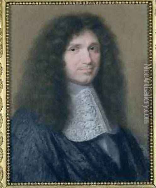 Portrait of Jean-Baptiste Colbert de Torcy 1619-83 1676 Oil Painting - Robert Nanteuil
