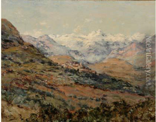 Paysage De Montagne Oil Painting - William Georges Thornley