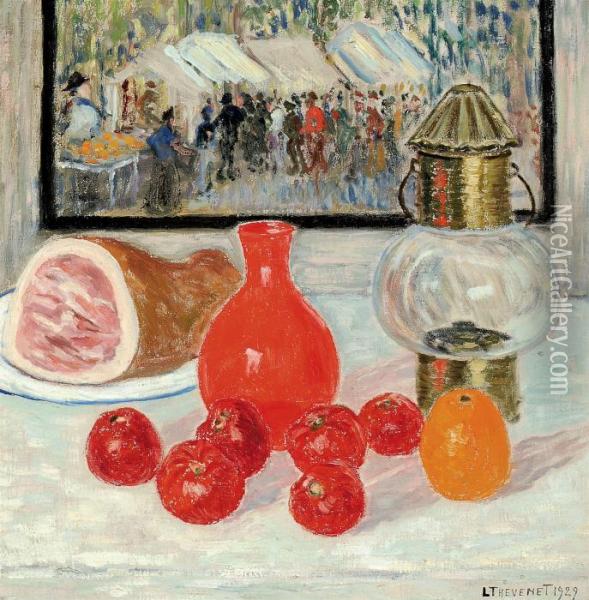 Les Tomates Oil Painting - Louis Thevenet