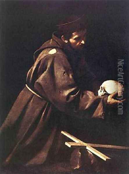 St Francis1 Oil Painting - Michelangelo Merisi Da Caravaggio