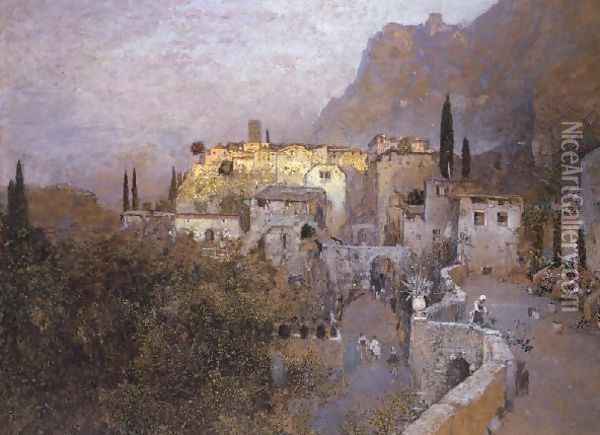 A View of Capri Oil Painting - Robert Russ