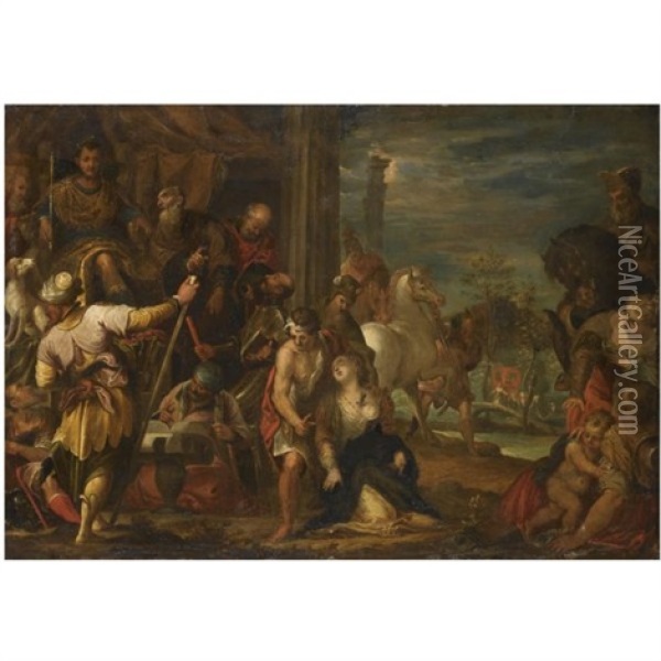 The Martyrdom Of Saint Justina Of Padua Oil Painting - Hans Rottenhammer the Elder