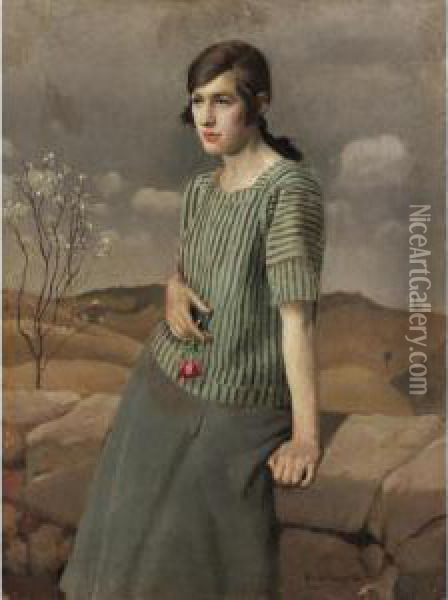 Clara Oil Painting - Harvey Harold