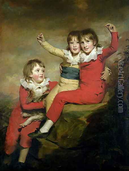 The Macdonald Children Ranald 1788-1873, Robert d.1863 and Donald d.1837 Oil Painting - Sir Henry Raeburn