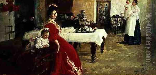 The Artist's Daughter, 1905 Oil Painting - Ilya Efimovich Efimovich Repin