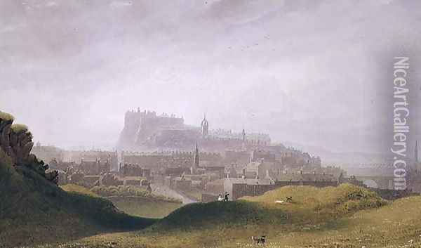 Edinburgh, c.1830 Oil Painting - George Fennel Robson