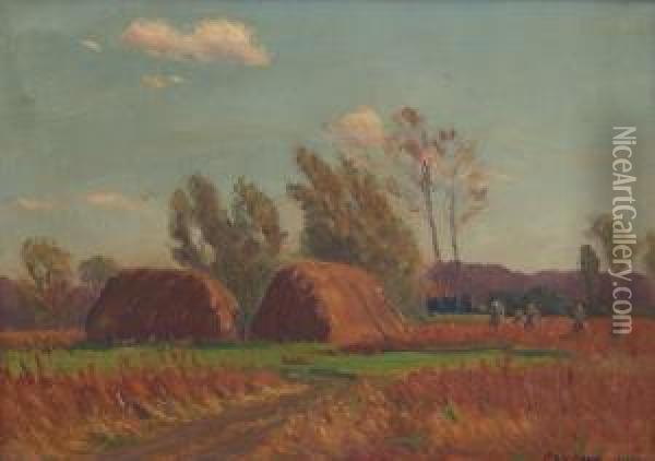 Early Autumn Landscape Oil Painting - Frank Charles Peyraud