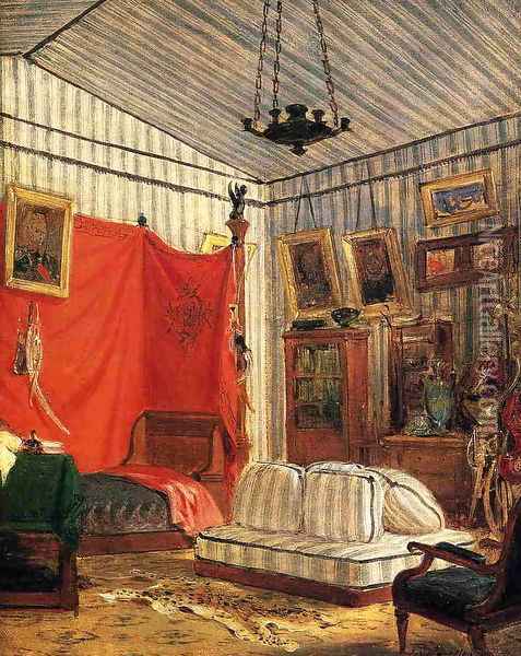 Count de Mornay's Apartment Oil Painting - Eugene Delacroix