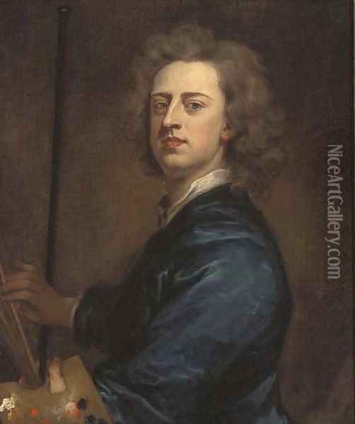 Portrait of the artist Oil Painting - Sir Godfrey Kneller