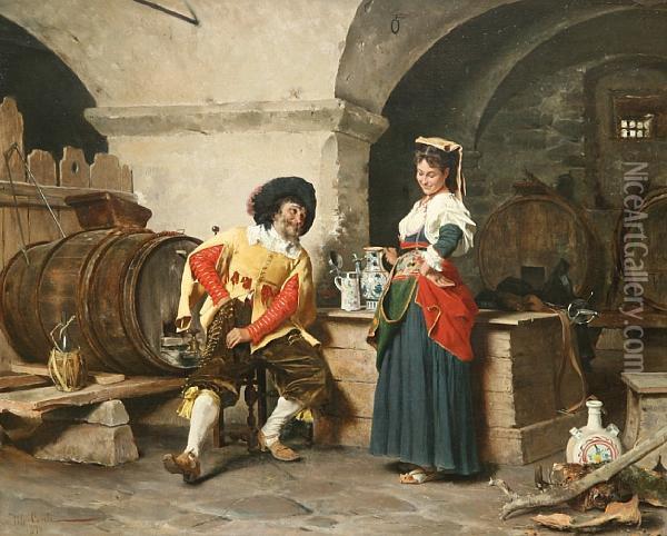 The Serving Maid Oil Painting - Tito Conti