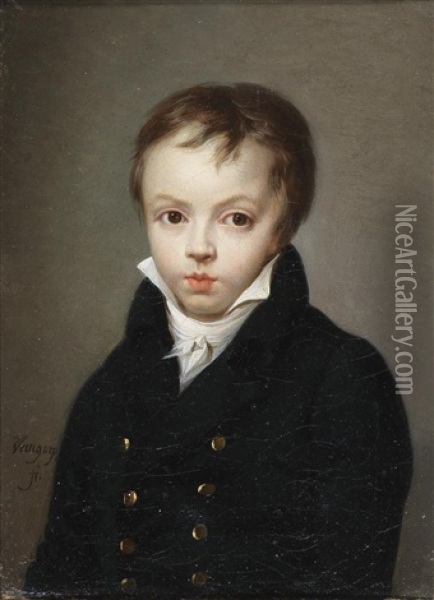 Portrait Of A Boy Oil Painting - Henri Nicolas Van Gorp