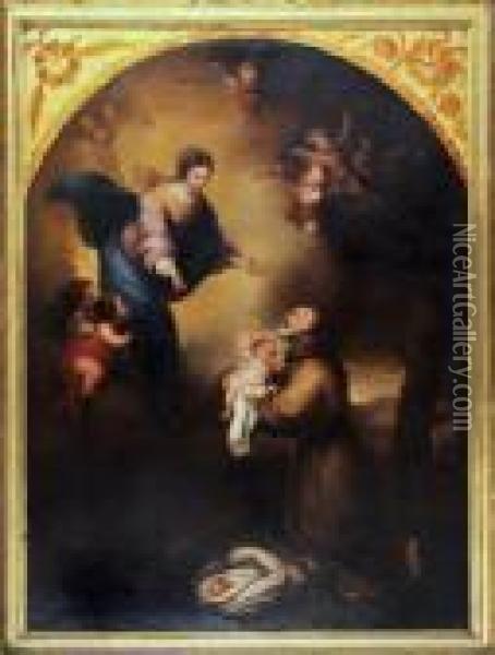 The Vision Of St. Felix Of Cantalicio Oil Painting - Bartolome Esteban Murillo