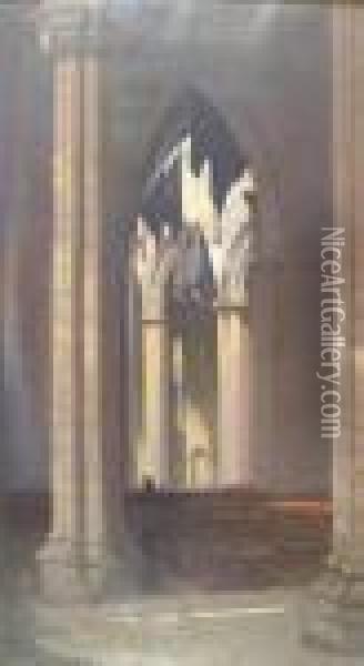 St. Giles Cathedral Interior Oil Painting - Patrick William Adam