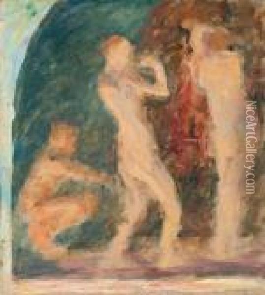 Study For Mythological Decoration Oil Painting - Bonny Rupert