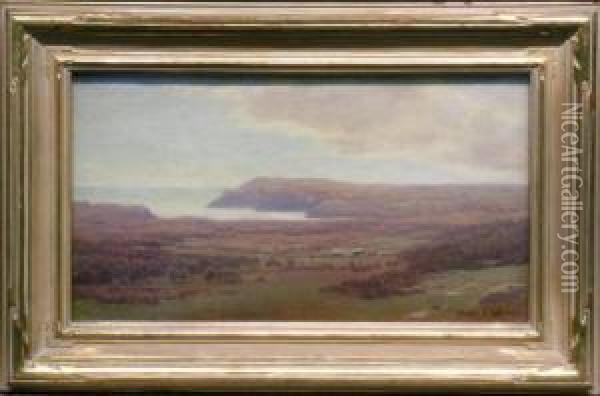 Coastal Landscape Oil Painting - Henry Pember Smith