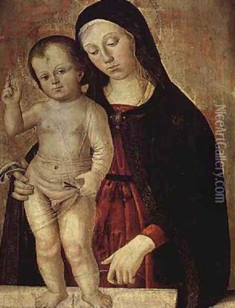 Virgin and Child Oil Painting - Fiorenzo di Lorenzo
