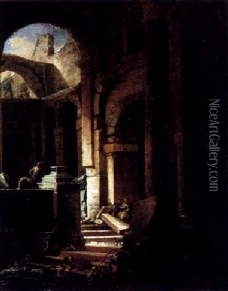 Capriccio Architettonico Oil Painting - Viviano Codazzi